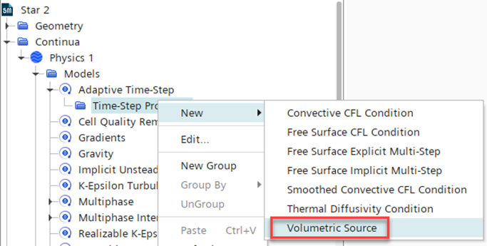 Volume Source Adaptive Time-Step Provider