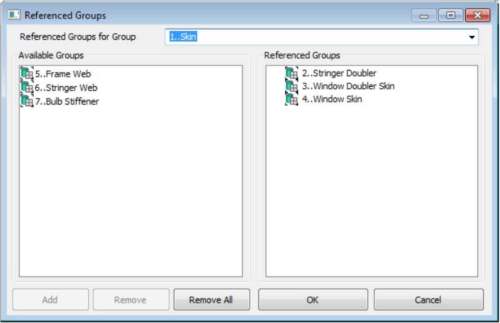 referenced groups dialog