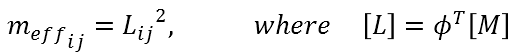 effective-modal-mass-for-mass-normalized-eigenvectors