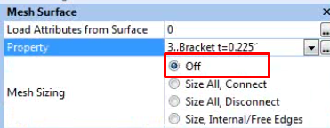 mesh sizing off