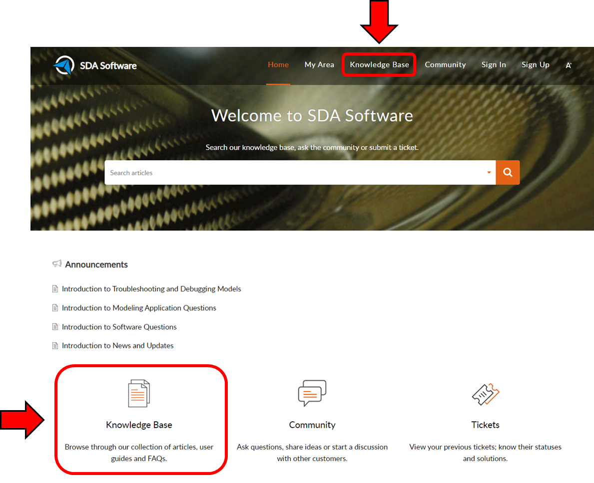 SDA Software Knowledge Base