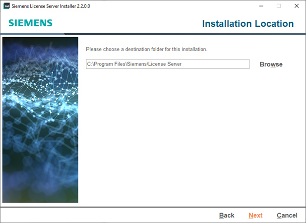 Siemens License Server Install Location