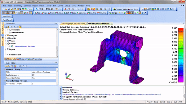 femap graphics pane