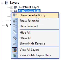 show only layer