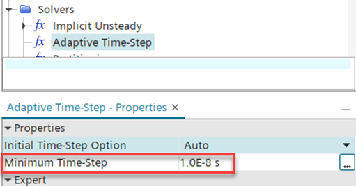 Minimum time-step