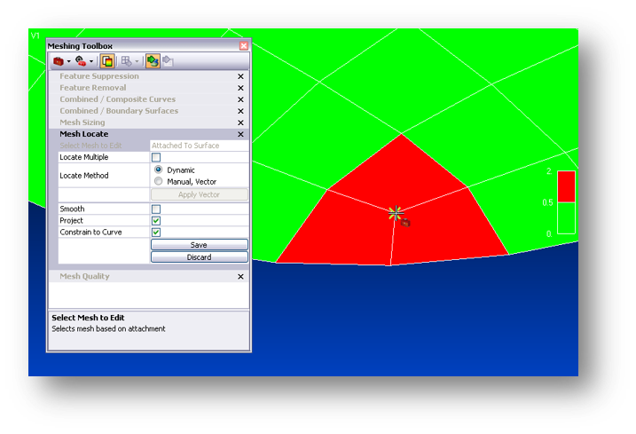 9 Meshing toolbox, mesh locate