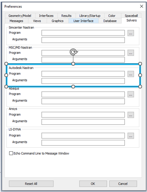 autodesk nastran solver filepath femap