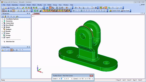 Femap geometry cleanup